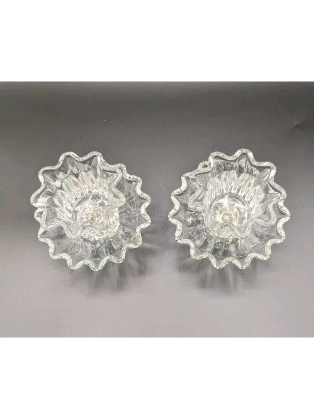 PartyLite Chantilly Peg Votive Cup and Taper Candle Holder Set of 2 Vtg 4